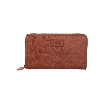BILLETERA MUJER AQ FLOWER ZIP