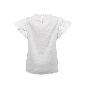 BLUSA M/C para MUJER BLS-FILKA-SSW25 SNOW WHITE